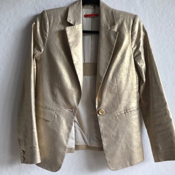⚡️NYE SALE⚡️ Alice and Olivia Metallic Blazer - Picture 7 of 8